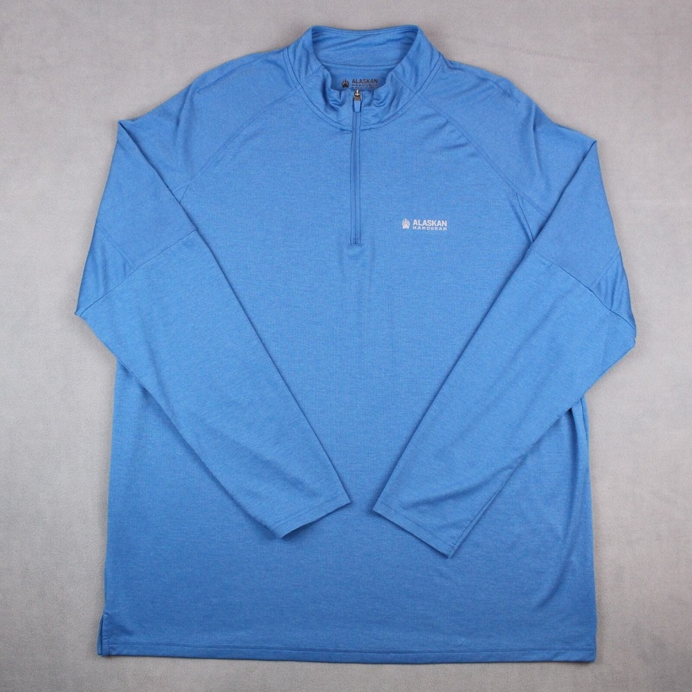 Alaskan Hardgear Duluth Trading 1/4 Zip Pullover Mens XL Regular Blue TunDry